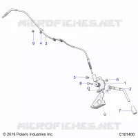PARKING BRAKE BRAKE HANDLE