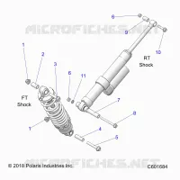SUSPENSION, SHOCK MOUNTING, REAR SUSP.