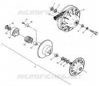 DRIVEN CLUTCH SPORT 400L W98BA38C (4947234723B012)