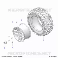 WHEELS, REAR TIRE
