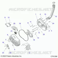 DRIVE TRAIN, CLUTCH COVER AND DUCTING