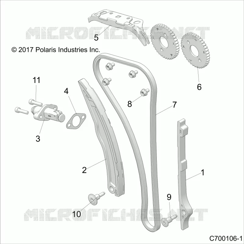 CAM CHAIN AND TENSIONER