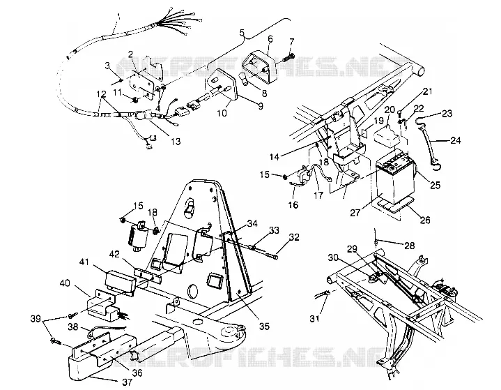 ELECTRICAL/TAILLIGHT ASSEMBLY SPORTSMAN 4X4 W948040 (4926842684C009)