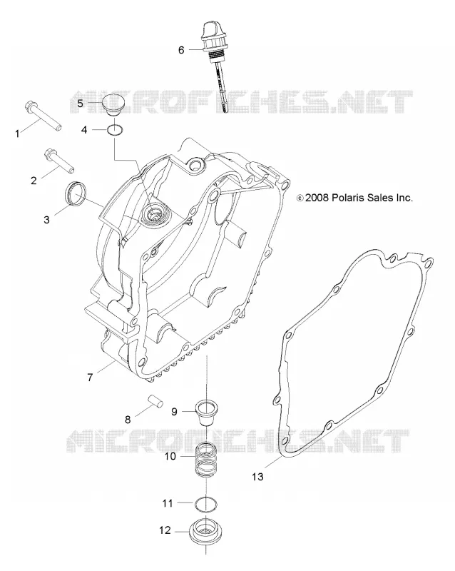 CRANKCASE COVER, RH