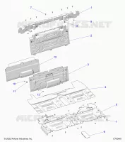REAR BODYWORK CLOSEOFF, CENTER PANELS