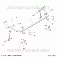 SUSPENSION, STABILIZER BAR, REAR