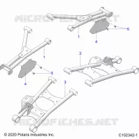 REAR SUSPENSION CONTROL ARMS