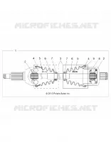 DRIVE TRAIN, REAR HALF SHAFT
