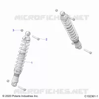 SUSPENSION, FRONT SHOCK