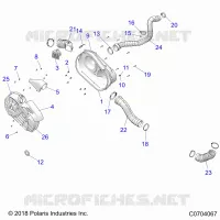 DRIVE TRAIN, CLUTCH COVER AND DUCTING