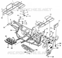 BUMPER / RACKS MOUNTING MAGNUM 4X4 W968144 AND  SWEDISH MAGNUM 4X4 S968144 (4936053605A007)