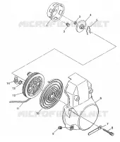 RECOIL STARTER WIDETRAK LX 0972065 AND  EUROPEAN WIDETRAK LX E972065 (4938223822D001)