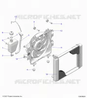 ENGINE, COOLING SYSTEM, RADIATOR, FAN & OVERFLOW BOTTLE