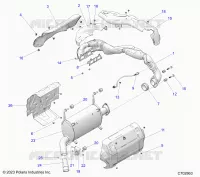 ENGINE, EXHAUST SYSTEM
