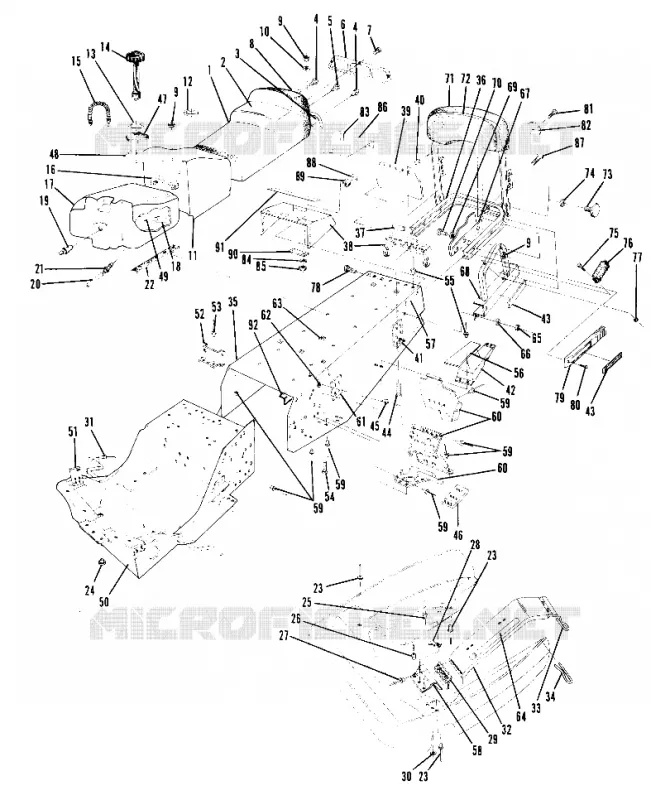 CHASSIS AND SEAT ALL SWEDISH INDY MODELS (4916051605003A)