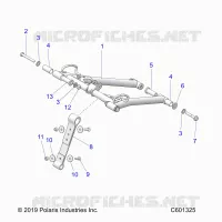 SUSPENSION, FRONT TORQUE ARM