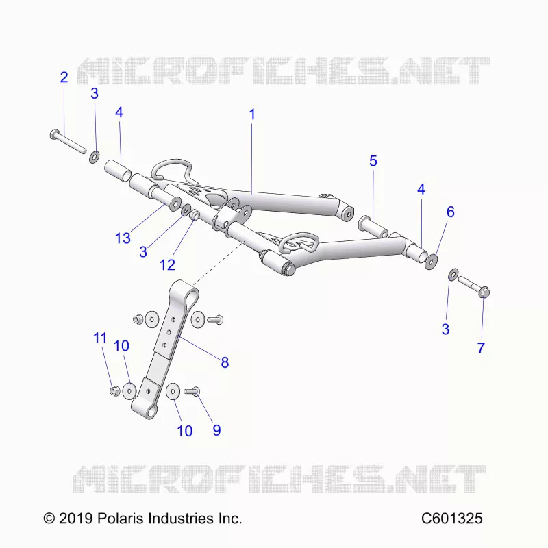 SUSPENSION, FRONT TORQUE ARM