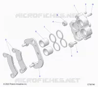 BRAKES, FRONT BRAKE CALIPER