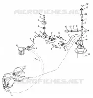 FUEL SYSTEM (DELUXE) SL 700 DELUXE B974072 AND INTL. SL 700 DELUXE I974072 (4940874087A012)