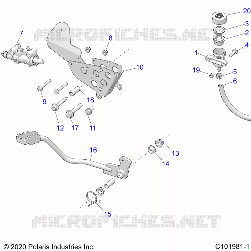 BRAKES, BRAKE PEDAL AND MASTER CYLINDER