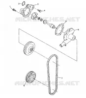 WATER PUMP 500 INDY 0982764(A)(B) AND EUROPEAN 500 INDY E982764A (4942104210C010)