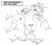 RIGHT HAND GEARCASE   BRAKE MOUNTING. (4911991199037A)