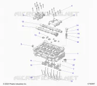ENGINE, CYLINDER HEAD AND VALVES