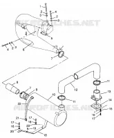 EXHAUST SYSTEM HURRICANE B964466 AND  INTL. HURRICANE I964466 (4935733573B004)
