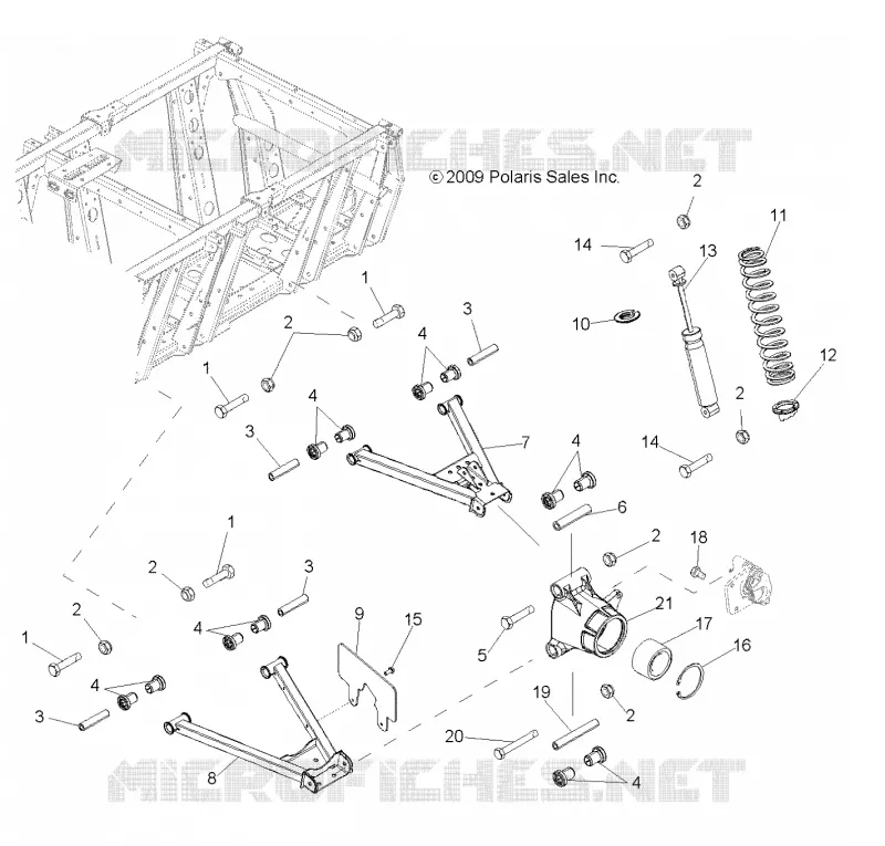 SUSPENSION, WISHBONES   SHOCK ABSORBERS AND REAR DRIVE