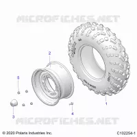 WHEELS, FRONT TIRE