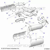 ENGINE, EXHAUST SYSTEM