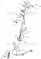 STEERING POST    XPRESS 300 W97CA28C AND  XPRESS 400L W97CA38C (4939603960C002)