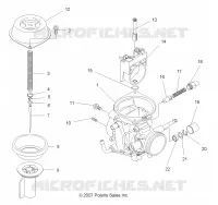 ENGINE, CARBURETOR, UPPER