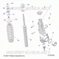 SUSPENSION, FRONT STRUT 