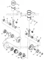 PISTON   CRANKSHAFT  500 0972764, EUROPEAN 500 E972764, 500 SKS 0972564, (4938393839D004)