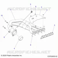 ENGINE, EXHAUST SYSTEM, HEADPIPE AND RELATED