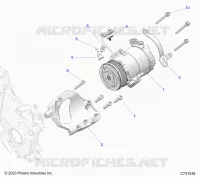 ENGINE, HVAC COMPRESSOR