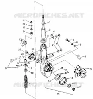 FRONT STRUT   ASSEMBLY XPLORER 400L W969140 (4935983598B005)