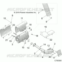 ENGINE, EXHAUST SYSTEM