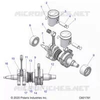 ENGINE, PISTON AND CRANKSHAFT