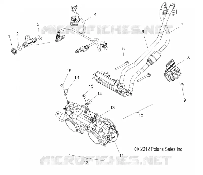 FUEL SYSTEM, RAIL, LINES AND THROTTLE  BODY