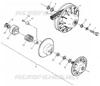 DRIVEN CLUTCH MAGNUM 4X4 W97AC42A, SWEDISH MAGNUM 4X4 S97AC42E AND NORWEGIA (4940834083C003)