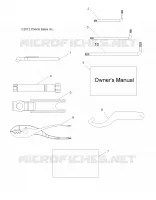 REFERENCES, TOOL KIT AND OWNERS MANUALS