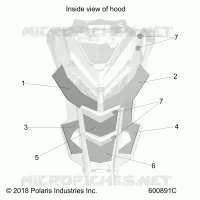 HOOD FOAM/FIBER