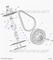 DRIVE TRAIN, SECONDARY CLUTCH
