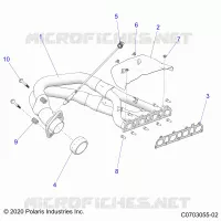 ENGINE, EXHAUST SYSTEM, HEADPIPE