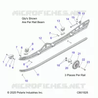 SUSPENSION, RAIL, LH/RH