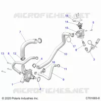 ENGINE, WATERPUMP AND BYPASS