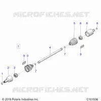 DRIVE TRAIN, FRONT DRIVE SHAFT