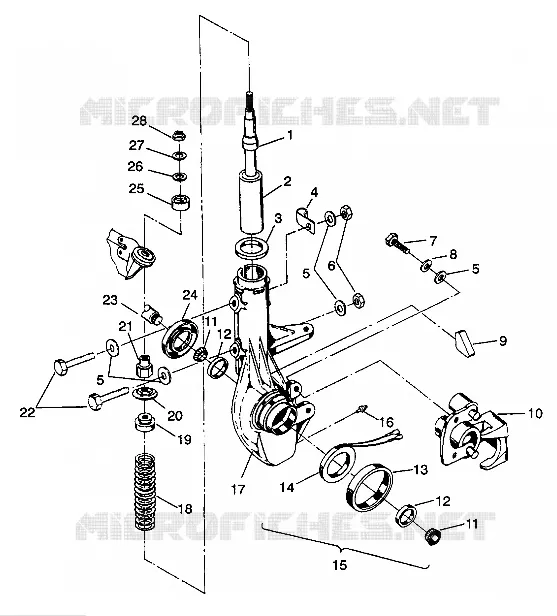 FRONT STRUT   ASSEMBLY 6X6 350L S938739 (4924362436015A)